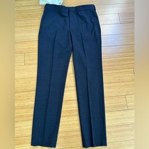 COS Men Slim Wool Dress Trousers Navy Melange Size 32R NWT